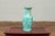 Turquoise Vintage Chinese Turquoise Vase with Spotted Design and Hexagonal Neck For Sale - Image 8 of 10