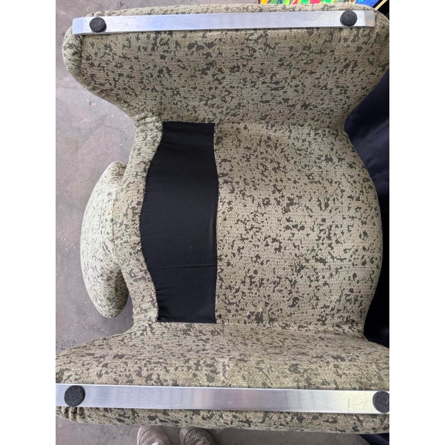 Djinn Chair and Ottoman Set by Olivier Mourgue for Airborne, 1970s, Set of 2 For Sale - Image 12 of 18