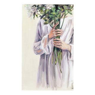 Justyna Kuklo, Morning (Bouquet), 2025, Oil Painting on Canvas, Framed For Sale