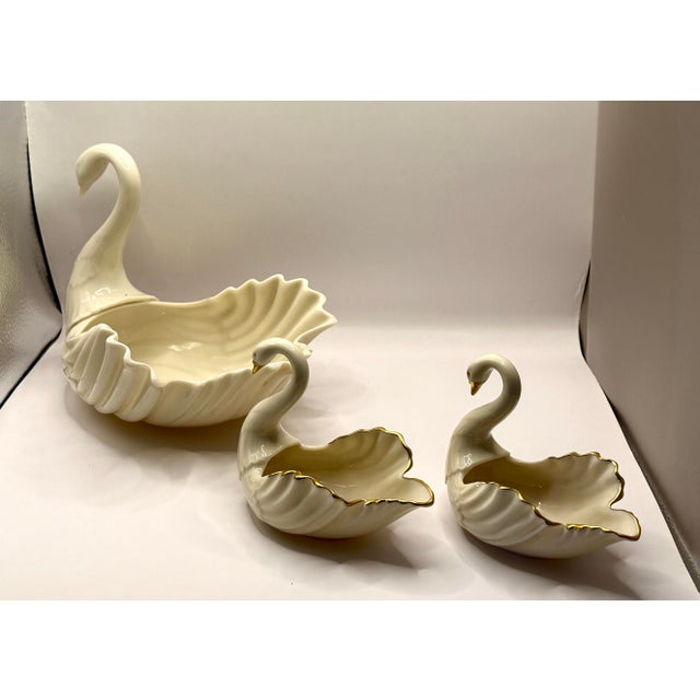 1960s Vintage Lenox Porcelain Swans - Family of 3! For Sale - Image 5 of 11