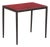 Iron and Leather Side Table in the Manner of Jean-Michel Frank, Contemporary For Sale