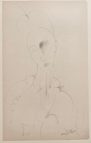 A. Modigliani, Lunia, Lithograph