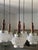 Five-Light Cascading Chandelier in Wood and Brushed Glass, 1960 For Sale - Image 10 of 17