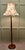Tall Floor Standing Lamp, Standard Lamp The central column stands on a turned chunky wooden base, the lamp is in good...