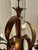 Traditional Vintage Regency Six Arm Gilt Lily Chandelier For Sale - Image 3 of 8
