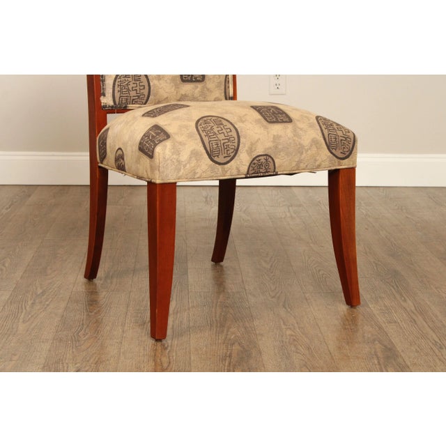 Ethan Allen Transitional Style Set of Eight Cherry Dining Chairs For Sale - Image 10 of 12