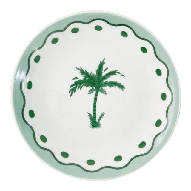 Vintage Fern & Co. For Anthropologie Palm Tree Appetizer Plate For Sale