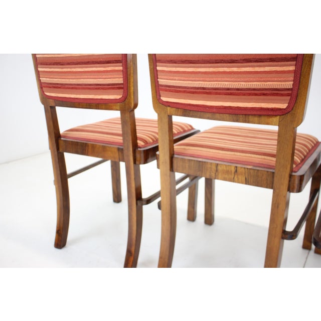 Art Deco Dining Chairs, Czechoslovakia, 1930s, Set of 4 For Sale - Image 17 of 18
