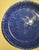 Vintage Bybee Pottery Cobalt Blue and White Sponge Ruffled Pie Plate - 9.5" (Unused) For Sale - Image 4 of 8