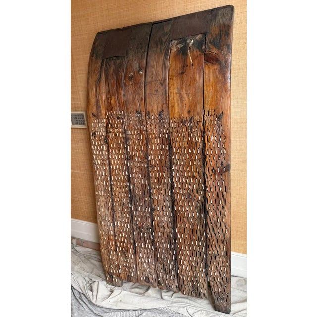 Antique 18th C Primitive Farm Plow Thrasher Now Wall Art For Sale In Los Angeles - Image 6 of 6