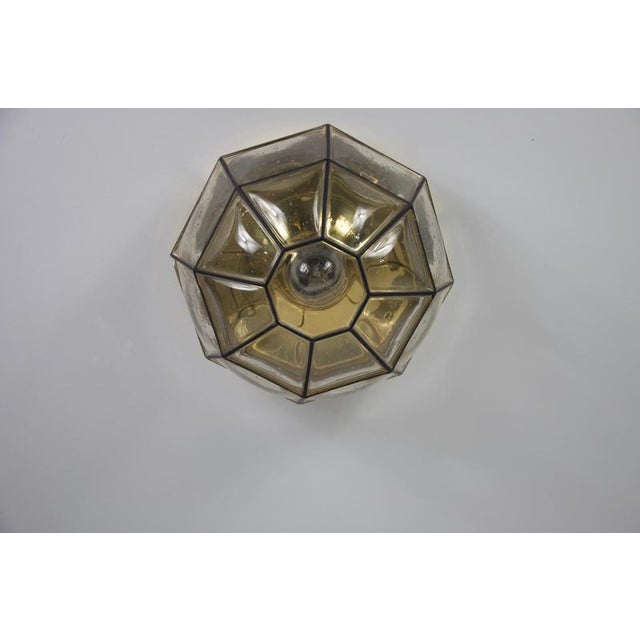 Flush Mount attributed to Glashütte Limburg, Germany, 1960s For Sale - Image 9 of 10