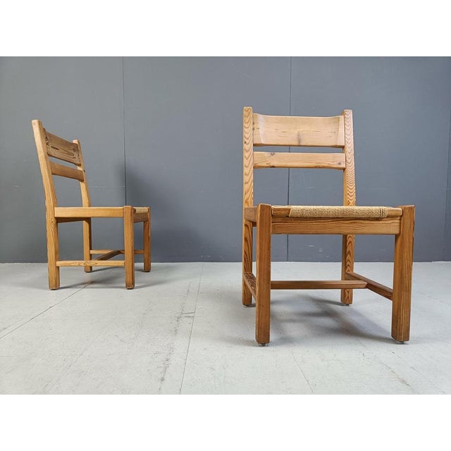 Pine Wood Dining Chairs from GM Mobler, 1960s, Set of 5 For Sale - Image 12 of 16