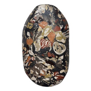 Scagliola Breccia Frutticolosa Faux Tortoise Shell Wall Sculpture For Sale