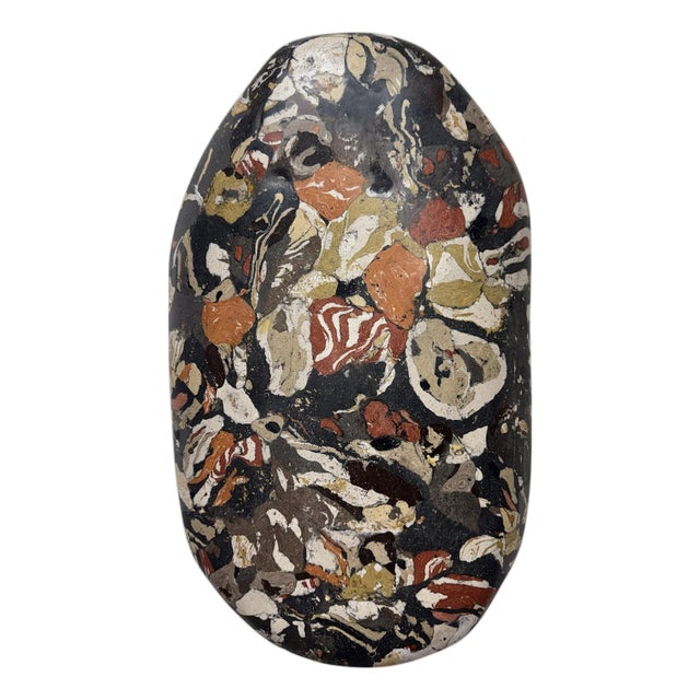 Scagliola Breccia Frutticolosa Faux Tortoise Shell Wall Sculpture For Sale