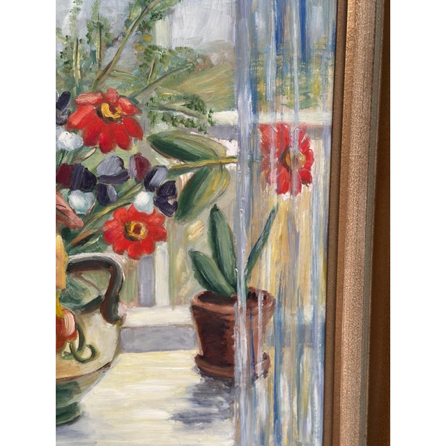 Gerda Tougaard, Flower Still Life, 1960s, Oil on Panel, Framed For Sale - Image 5 of 18