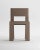 Modern Raw Chair in Brown Bouclé from Collector For Sale - Image 4 of 6