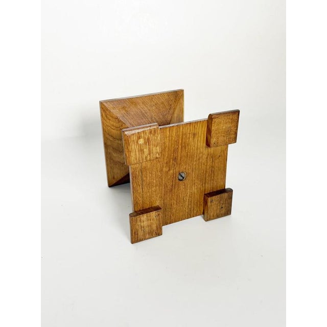 Wood Oak Candleholder, France, 1940s For Sale - Image 7 of 11