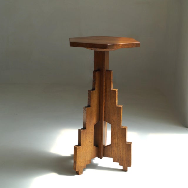 Art Deco Dutch Modernist Hexagonal Pedestal, 1920s For Sale - Image 14 of 16