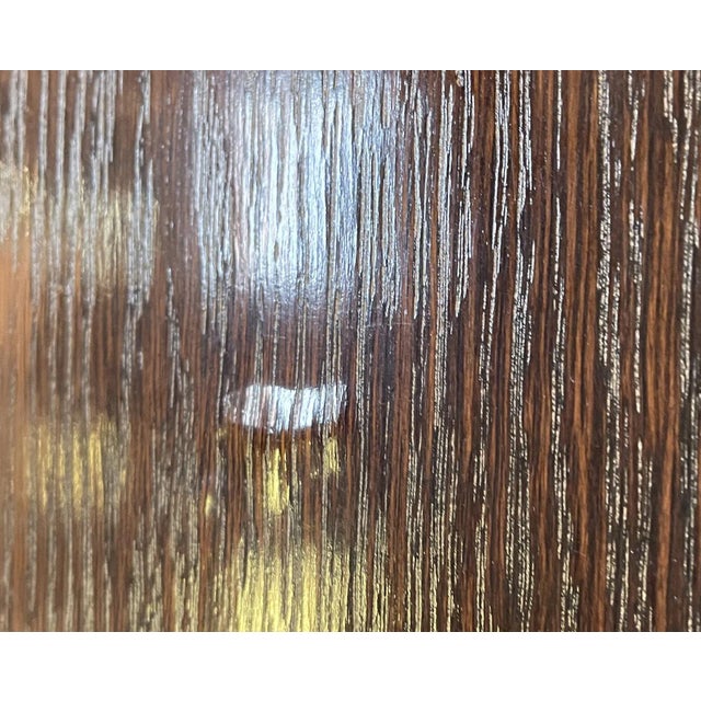 Oak & Rubbed Bronze Finish Oliver Coffee Table From the Madeline Stuart Collection For Sale - Image 9 of 9