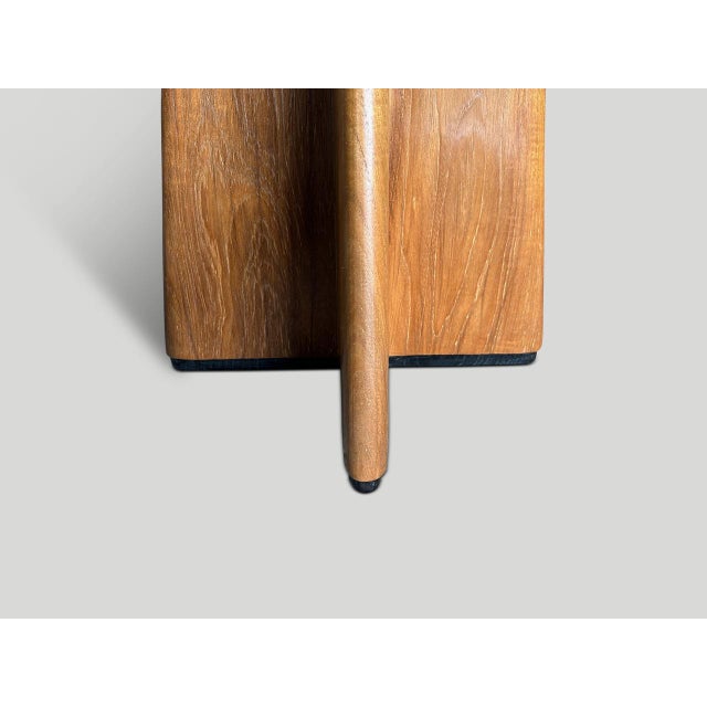 2010s Andrianna Shamaris Mid Century Couture Large Side Table or Entry Table For Sale - Image 5 of 18