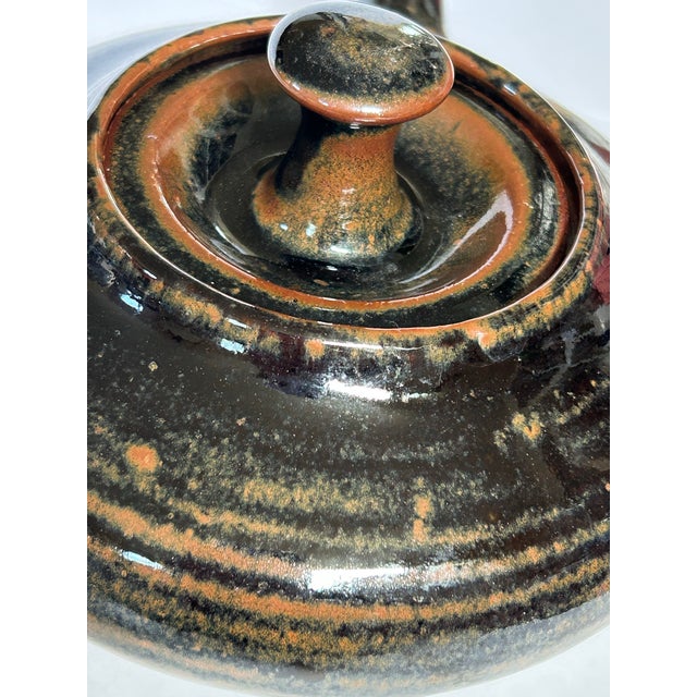 Mid-Century Modern David Morris MCM Pottery Teapot For Sale - Image 3 of 6