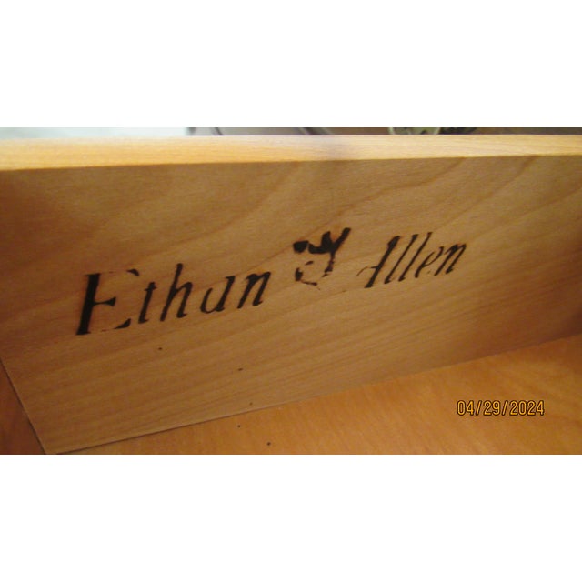 Ethan Allen Georgian Court Cherry Dresser Chest Mirror Chairish