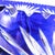 Large 1960s Blue Cut to Clear Bowl With Flower Design For Sale - Image 9 of 12