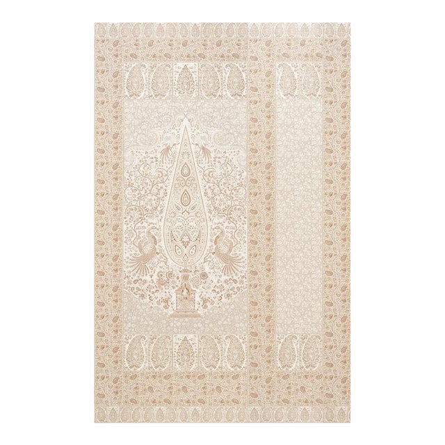 SAMPLE - Schumacher Colmery Paisley Panel Set In Parchment For Sale