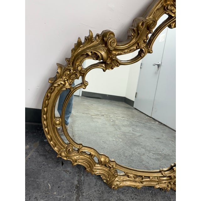 Late 20th Century Marlock Rococo Style Wall Mirror For Sale - Image 5 of 12