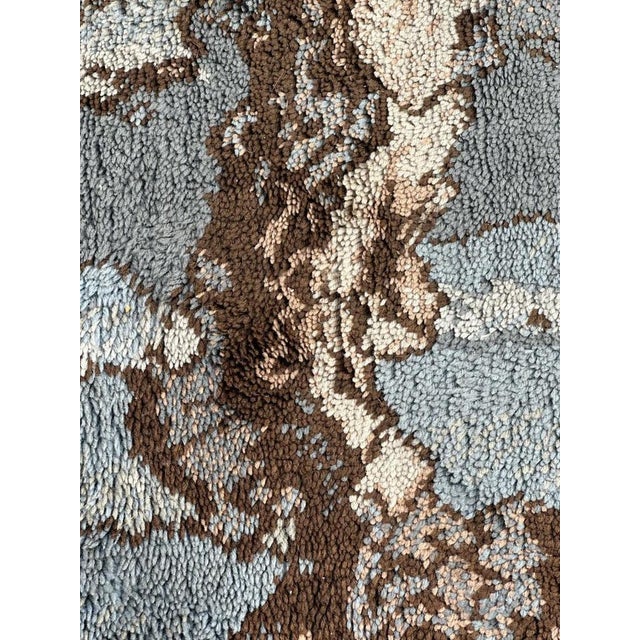 Brown German Modern Rug with Forest Motif, 1960s For Sale - Image 8 of 16