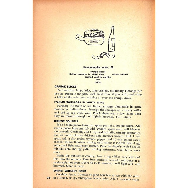 "Cookbook for Entertaining: 489 Tested Recipes and Menus for Every Occasion" 1954 Beard, Jim For Sale - Image 9 of 11