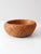 Brown Vintage Woven Bamboo Basket Bowl With Rounded Sides For Sale - Image 8 of 14