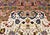 Vintage Persian Tabriz Square Area Rug, Hand-Knotted Wool & Silk, Fine Medallion Floral Pattern, Ivory & Pale Pink, 7x7 For Sale - Image 12 of 16