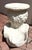 Hollywood Regency Plaster Swan Garden Stool or Drink Table For Sale - Image 3 of 9