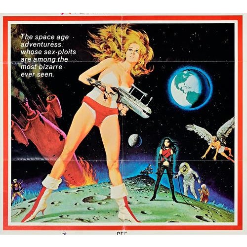 Pop Art ItalianSci-Fi Barbarella Poster, 1968 For Sale - Image 3 of 5