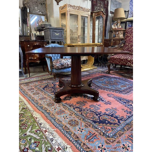 English Mahogany Tilt-Top Table, 19th Century For Sale - Image 6 of 7