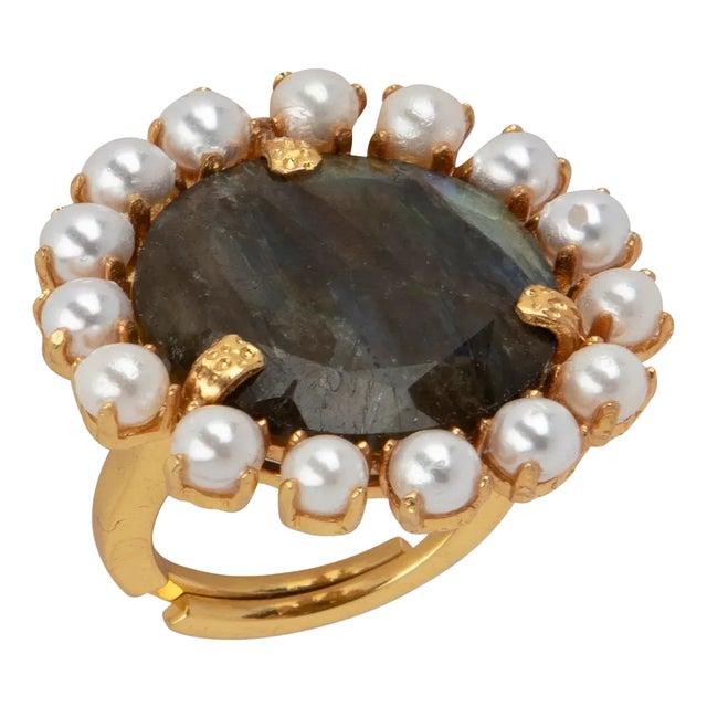 Clementine Ring, Gray, Size 6 For Sale