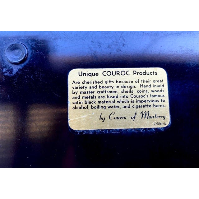 "Celestial Navigation" Mid-Century Modern Nautical Serving Tray, Rare Vintage Couroc of Monterey For Sale - Image 11 of 11