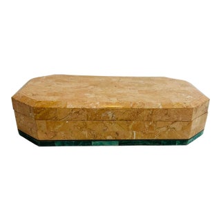 Tessellated Marble Postmodern Jewelry Box For Sale