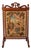 Antique Fireplace Screen with Tapestry For Sale
