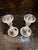 Elevate your tablescape or mantel with this exceptional pair of antique "Bambous Tors" (Bamboo Swirl) crystal...