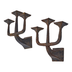 Pair of Vintage Brutalist Sconces