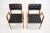 1960s Mel Smilow Attributed Leather Strap + Walnut Dining Chairs - Set of 6 For Sale - Image 12 of 13