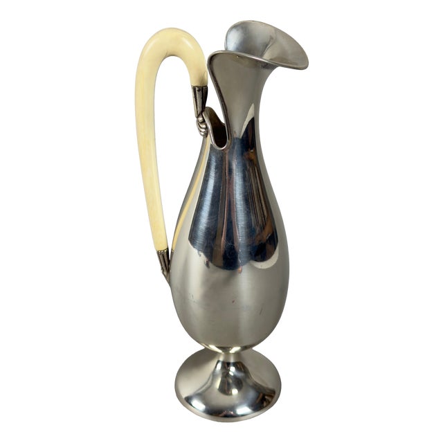 Modernist 800 Silver Pourer Jug, 1960s For Sale