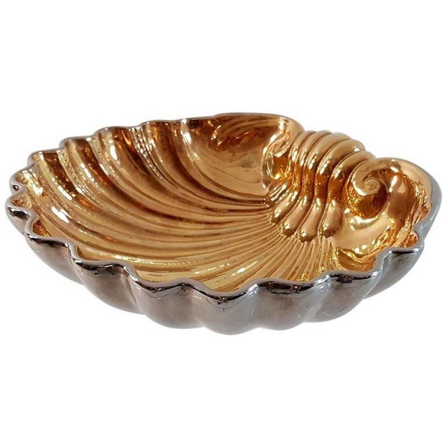 Large Vintage Ceramic Clam Shell Bowl from San Marco For Sale - Image 9 of 9