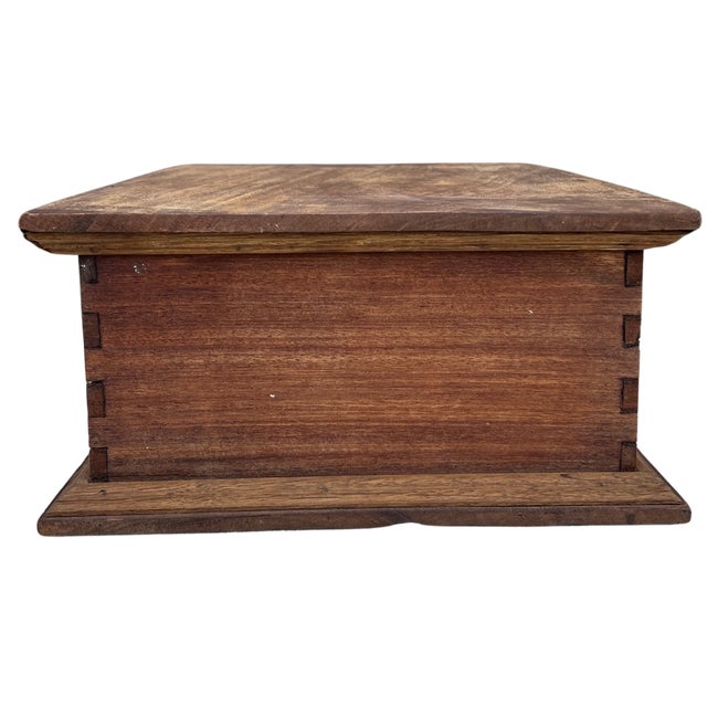 Brown Early 1900s French Oak Box For Sale - Image 8 of 10