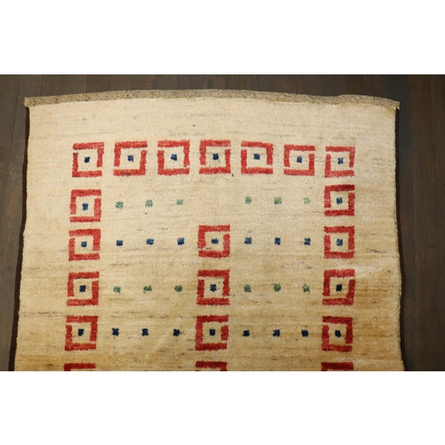Modern Modern Persian Gabbeh Rug rug no.j5078 For Sale - Image 3 of 5