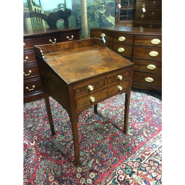 Item: Antique Plantation Style Desk in Walnut. Age & Condition: Circa 1820. Good, refinished, but still has a rustic look....