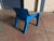 1970s Blue Model Vicario Chair by Vico Magistretti for Artemide, 1970s For Sale - Image 5 of 9
