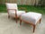 Mid-Century Modern New Upholstery ~ t.h. Robsjohn-Gibbings Lounge Chair & Ottoman ~ Mid Century Modern For Sale - Image 3 of 17